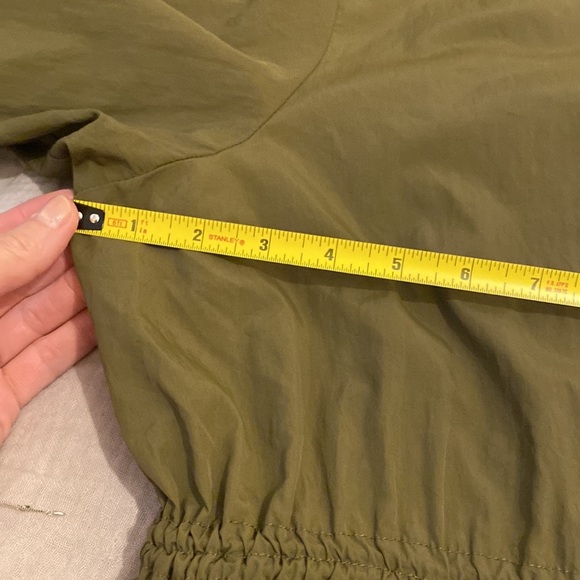 H&M olive green light long jacket. Size Xs / S - Picture 9 of 14